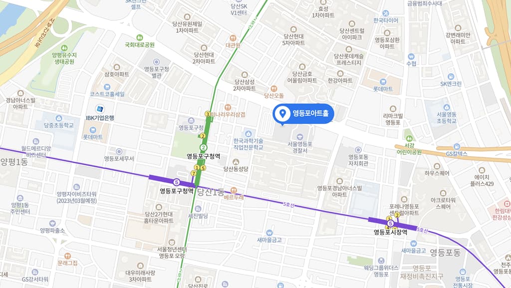 오시는 길 지도